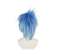 1pc Style de perruque synthétique bleu vif for Cosplay Rock