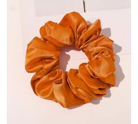 1pc Style Élégant 16cm femmes oversize satin de soie corset fille Hair bundle cheveux épais complet sans endommager les cheveux,élastique pour queue de cheval (orange)