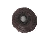 1pc Synthetic Bun Female Fiber Straight Hair Circle Elastic Rope Natural Color Dark Light Accessories(FQ03-6A)