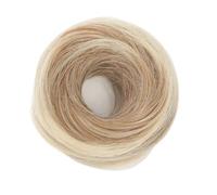 1pc Synthetic Bun Female Fiber Straight Hair Circle Elastic Rope Natural Color Dark Light Accessories(FQ03-27T613)