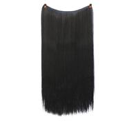 1pc Synthetic Hair Extension 24 Inch Curly Natural Black Red Brown Blonde Hairpieces With Fish Line Wavy False Piece(2)