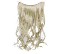 1pc Synthetic Hair Extension 24 Inch Curly Natural Black Red Brown Blonde Hairpieces With Fish Line Wavy False Piece(99)