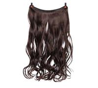 1pc Synthetic Hair Extension 24 Inch Curly Natural Black Red Brown Blonde Hairpieces With Fish Line Wavy False Piece(22)