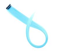 1pc Synthetic Hair Extension Long Straight Clip In Fake Hairpieces Clip-in One Piece Pink Black(12)