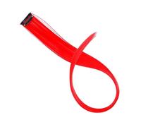 1pc Synthetic Hair Extension Long Straight Clip In Fake Hairpieces Clip-in One Piece Pink Black(15)