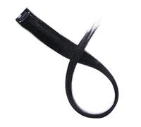 1pc Synthetic Hair Extension Long Straight Clip In Fake Hairpieces Clip-in One Piece Pink Black(2)