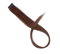 1pc Synthetic Hair Extension Long Straight Clip In Fake Hairpieces Clip-in One Piece Pink Black(2M30)