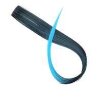 1pc Synthetic Hair Extension Long Straight Clip In Fake Hairpieces Clip-in One Piece Pink Black(63H)