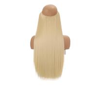 1pc Synthetic Hair Extensions No Clip In Artificial Natural Fake Hairpiece Blonde Red Black Curly Women's False Piece Extension(102,24inches)