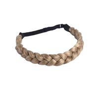 1pc Synthetic Premium Adjustable Handmade Braided Elastic Band Hair Headband Fishtail Braids Women Hairstyle Hairpieces(Green wood gray)