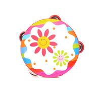 1pc Tambourin en Bois Cloche à Main Tambour hochets Clap Tambour Tambourin Jouet Instrument de Percussion Musicale pour Enfants Enfant bébé (Couleur aléatoire) Jouet en Bois