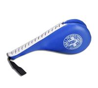 1Pc Tapis d'entraînement de Taekwondo, PU Tapis de Boxe Tapis de Train à Double Coup Pied Coussin de Frappe de Kickboxing Blue Tae avec dragonne Pattes Frappe thaïlandaises paos de karaté