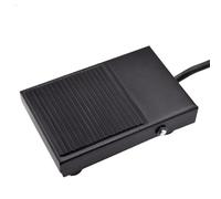 1pc TFS-1 Interrupteur à pédale électrique momentané antidérapant en métal 220 V AC 10 A étanche noir
