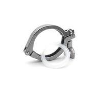 1PC Tri Clamp 0.75" 304 Stainless Steel Pipe Fittings 34mm With Silicone gasket