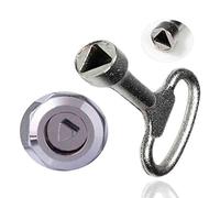 1pc Triangular Gaz Électrique Utilitaire Boîte De Compteur Clé Clé Universelle Clé pour Cabinet Spanner Socket Train Verrouillage du Panneau (7mm)