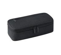 1PC Trousse À Crayons Grande Capacité À Fermeture Éclair avec Compartiment Multifonction en Toile Oxford pour Élèves Collège Étudiants Bureau Garçon Et Fille Adolescent (Noir)