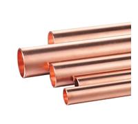 1PC Tube Cuivre Pur T2 Rigi Droit - OD 20-23mm, Épaisseur 0.5-5mm, Longueur 100-500mm, pour Industrie Médicale/Chimique/Alimentaire(L250mm,23x1.5mm)