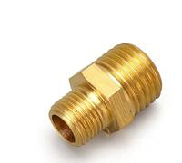 1pc tuyau en laiton raccord de mamelon hexagonal adaptateur de coupleur rapide 1/8 1/4 3/8 1/2 3/4 1 BSP mâle à filetage mâle eau huile gaz connecteur(2-3fen)