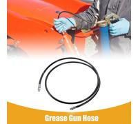 1pc Tuyau Flexible De Pistolet À Graisse Universel De 71 Pouces Avec Filetage 1/8" Npt - Métal Noir