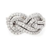 1pc Twist Shape Anneaux pour les femmes Bijoux éboulissant CZ Cl Color Color Color Temperament Femme