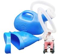1pc Urinales de chevet pour hommes et femmes, portable 2000 ml de bouteille d'urine unisexe avec tube, urinoir portable à capacité pour les hommes pour la maison de voyage de toilette