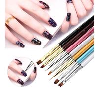 1pc Uv Gel Ongles Dessin Fleurs Stylo Nail Art Peinture Stylo Manucure Beauté Outil Multi Taille Bricolage Nail Art Conception Brosses