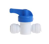 1pc Vanne à boisseau sphérique de 6 mm 1/4" Tube OD Port plastique Système boucle d'eau Connecteur pour canalisation