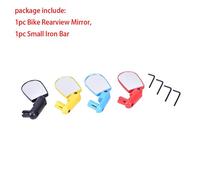 1pc Vélo De Montagne Rétroviseur Avec Petite Barre De Fer Fietsen Route Stuur Rainurthoek Achter Draaien Vue Spiegels Voor Fietsen