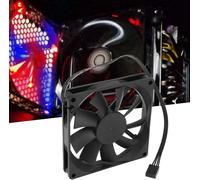 1Pc Ventilateur Boîtier D'Ordinateur 4 Broches Compatible Avec Noctua Chromax Nf-A9X14 Hs-Pwm Sso2 Roulement 2500 Tr/Min 91,8X91,8X15,6 Mm Ventilateur Refroidissement Noir