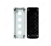 1Pc Waterproof button box switch control box 1/2/3/4/5hole industrial indicator light electrical emergency stop box 22mm NWPNLXEA(Nero)