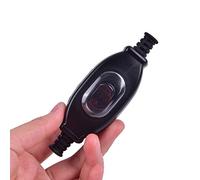 1pc Waterproof in Line Switch Cord Round Wire Silver Contact Double Cut Dust Switch for Table Desk Lamp