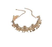 1pc Woman's Head Chain Gilded Bride Headdress Wedding Bride Hair Accessories Head Ornament pour les occasions spéciales et les festivals(Gold 2)