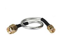 1pce RP-SMA Jack mâle à SMA Bouchon mâle RG405 0.086" Câble d'argent Semi-rigide Pigtail flexible 4inch ~ 2 0M RF Connecteur(20inch)