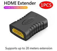 1pcs =0.5m Prolongateur HDMI femelle vers femelle 4K, adaptateur d'extension de convertisseur, écran de moniteur, ordinateur portable, PS4, PC, TV, câble d'extension HDMI, 1-2 pièces ""Nipseyteko