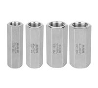 1PCS 1/4'' 3/8'' 1/2'' Stainless Steel Hex BSPP Female Thread One Way Air Check Valve for Water Pipe Connection(1pcs 3 8)