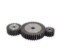 1Pcs 1.5M Engrenage droit 31 32 33 34 35 36 37 38 39 40 41 42 43 44 45 46 Dents 45# Acier 1.5 Module Engrenage plat Engrenage droit(35 Teeth (Bore 10mm))