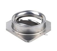 1PCS 100/150/160/180mm Stainless Steel Kitchen Range Hood Check Valve Anti-odor Control Bathroom(100mm)