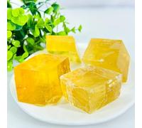 1pcs 100-150g Crystal Quartz Honey Calcite Rough Stone Iceland Gemstone Stone