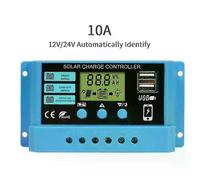 (1PCS 10A) Contrôleur de charge solaire MPPT 10A 20A 30A 12V/24V 50VDC, écran couleur pour batteries lithium/LiFePO4/GEL/plomb-acide