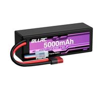 1PCS 11,1V 3S 5000mAh 80C Batterie LiPo avec connecteur en T et étui, adaptée aux Voitures RC à l'échelle 1/8 et 1/10, aux véhicules Tout-Terrain, aux quadricoptères et aux Drones