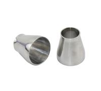 1Pcs 114mm - 25mm Pipe Adapte SS304 Stainless Steel Butt Welding Speed Reducer YZWRWRMKTB