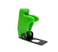 1PCS 12V 20A Auto Car Boat Truck Illuminated Led Toggle Switch Red Blue Green Yellow White(Deep green cap)