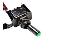 1Pcs 12V 20A Illuminated LED Toggle Switch Auto Car Boat Truck Red Blue Green Yellow White(Green)