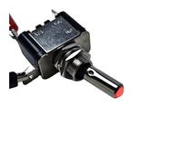 1Pcs 12V 20A Illuminated LED Toggle Switch Auto Car Boat Truck Red Blue Green Yellow White(Red)