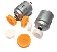 1pcs 140 Mini Motor With Pulley DC 1.5V - 6V High Speed Electric Motor 3V Small Production/Trolley R140 DIY Fan Toys Hobbies(13mm White)