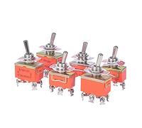 1pcs 15A 250V SPST 2 4 6 Terminal ON Off Interrupteur à bascule autobloquant (Color : E-TEN1122)(E-TEN1221)