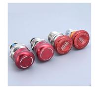1pcs 16mm 19mm 22mm Red Mushroom Head with Arrow Emergency Stop Metal Push Button Switch Self-locking/Latching NWPNLXEA(16mm-22)