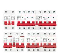 1PCS 1P + 1P 2P + 2P 3P + 3P 4P + 4P AC Disjoncteur de verrouillage de transfert manuel à double alimentation Interrupteur de déconnexion d'isolement sur rail Din MCB(4P 4P,16A)