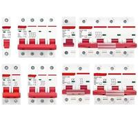 1PCS 1P + 1P 2P + 2P 3P + 3P 4P + 4P AC Disjoncteur de verrouillage de transfert manuel à double alimentation Interrupteur de déconnexion d'isolement sur rail Din MCB(4P,63A)