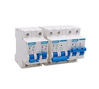 1PCS 1P+1P/2P+2P MTS Commutateur de transfert manuel à double alimentation Mini disjoncteur de verrouillage 220V AC 6A-63A 50/60HZ (Size : 1P Plus 1P, Color : 6A)(50a,2P plus 2P)